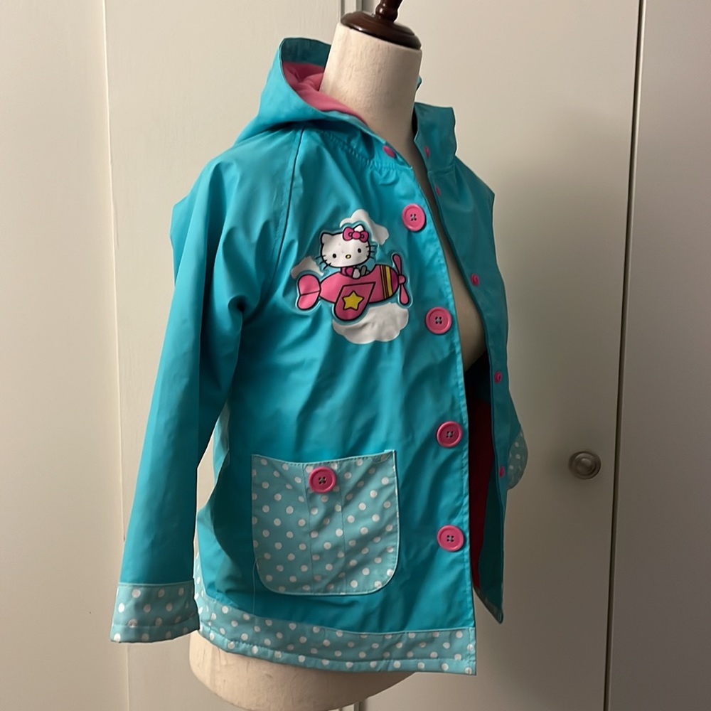 Kids Fleece Lined Waterproof Windbreaker Rain Parka with Hood